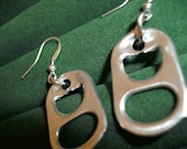 Soda Can Tab, French Hook Earrings