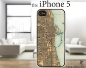 iPhone 5 Case - Vintage Chicago Map
