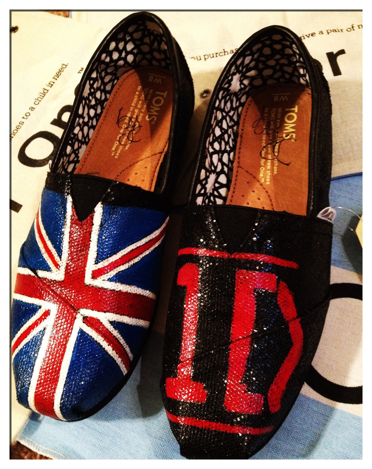 ONE DIRECTION custom toms shoes