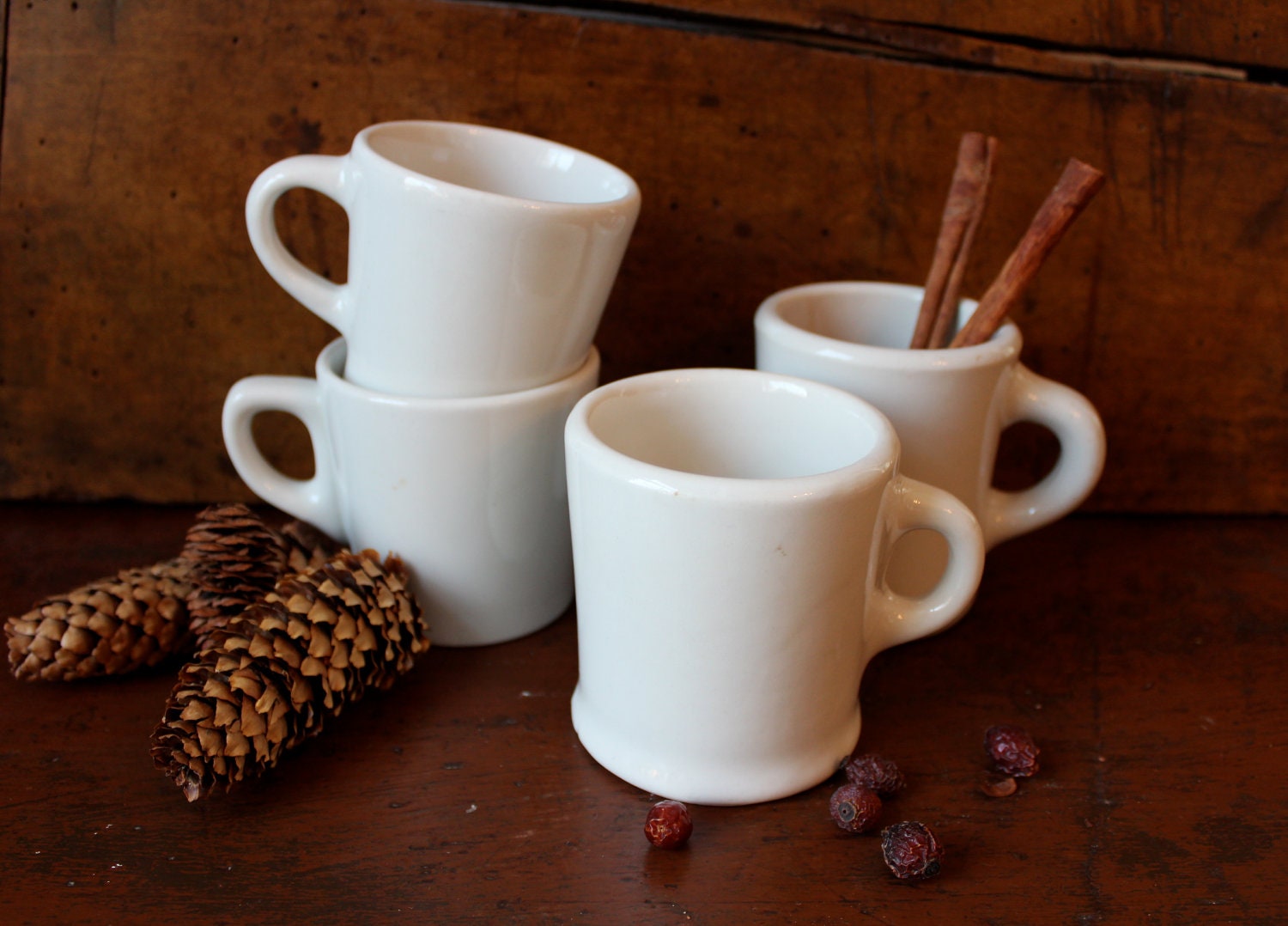 Vintage Restaurant Ware Ironstone Mug Collection