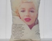 Marilyn Monroe Quote Signature Pillow