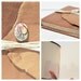 Leather Travel Journal Handmade Bound Art Notebook Dairy Agate Stone Silkscreen (045)