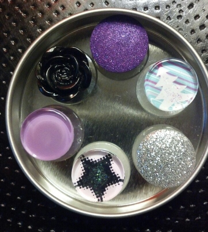 Drink marker or magnet set - purple combo