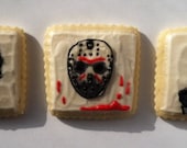 80's Horror Film, Freddy, Jason, Michael Sugar Cookies with Buttercream Frosting