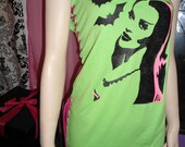 Lily Munster zombie cut corset tunic