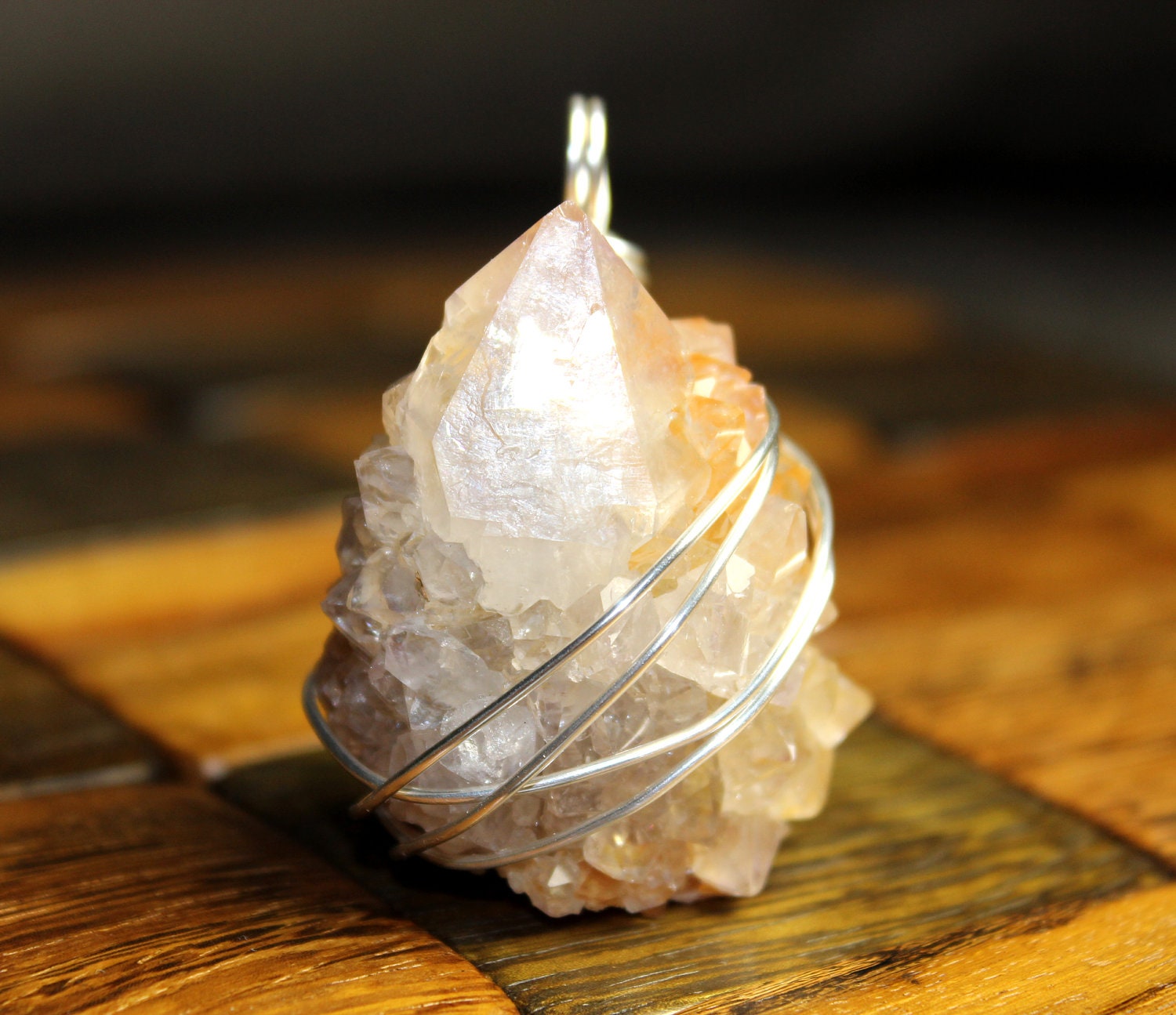 Enchanting Spirit Quartz with Citrine "Harmony" by Joyful Earth Crystals
