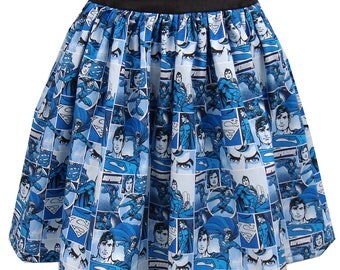 Blue Superman Ice Full Skirt