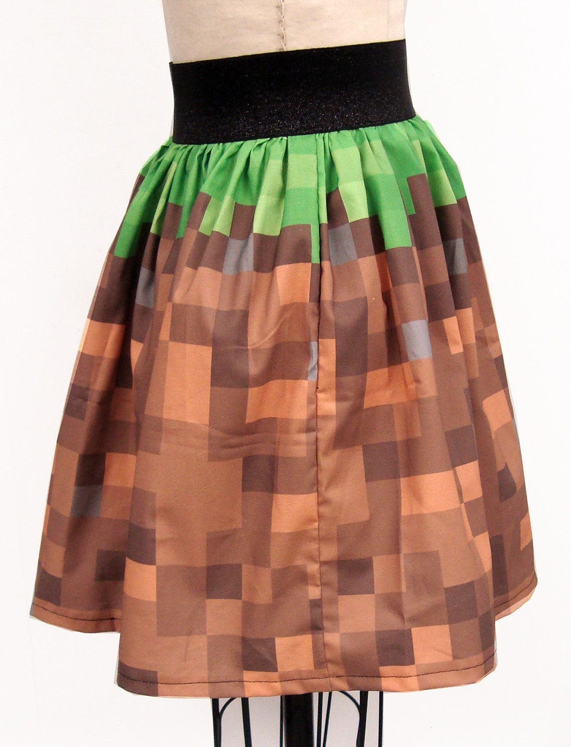 Video Game Cubes Inspired Full Skirt