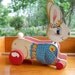 Fisher Price Pull Toy Number 307 Made in 1961 - Bunny Rabbit And Cart