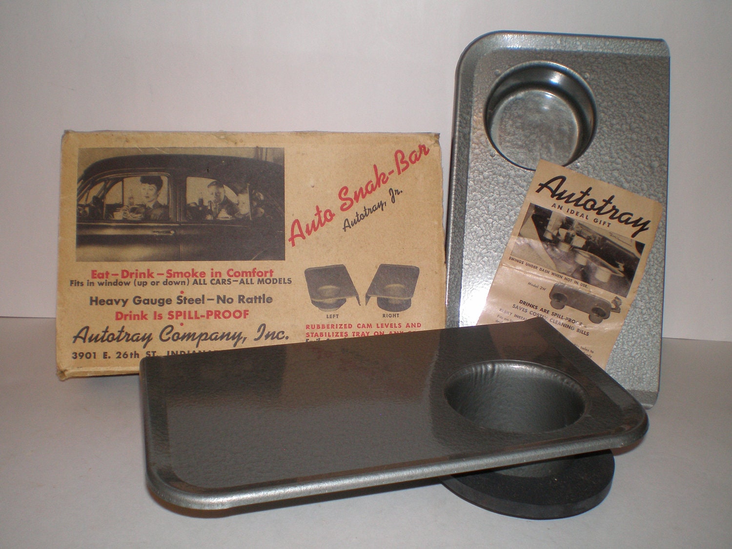 Auto SnakBar Car Window Tray by Autotray Vintage by PJsParadise