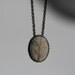 Embroidered Pendant Embroidery necklace Rustic jewelry
