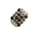 Macrame Bracelet, Cuff, Statement, Fibre Bracelet, Boho Jewelry, Green Brown Beige, Beaded, Wooden Beads, OOAK
