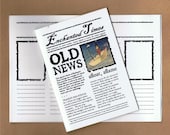 OLD NEWS NOTEBOOK - a 2-in-1 fairy tale newspaper & notebook - individually packaged