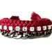Chunky Rhinestone Friendship Bracelet-Burgandy