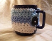 Hand Crocheted Blue Mug Cozy (mug included)