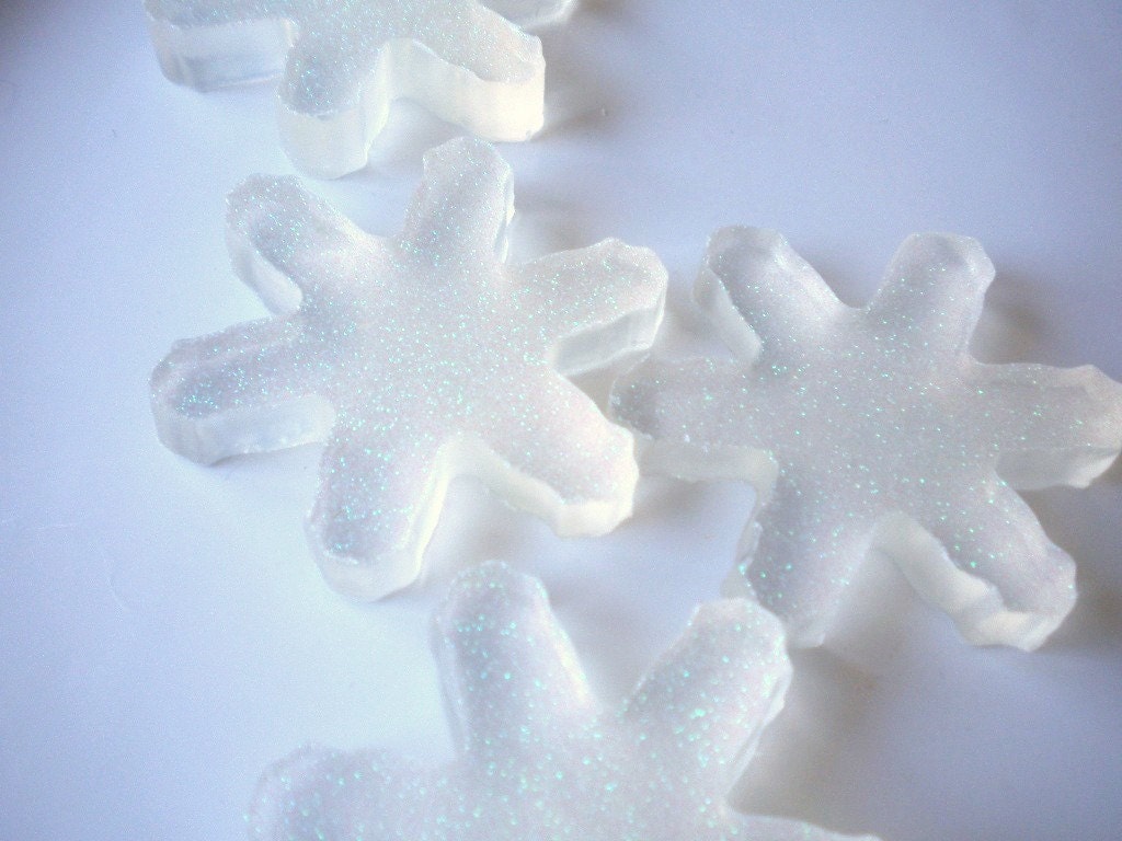 Soap - Sparkling Snowflake Soap - Set of 4