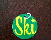 Ski Soda Bottle Cap Pendant