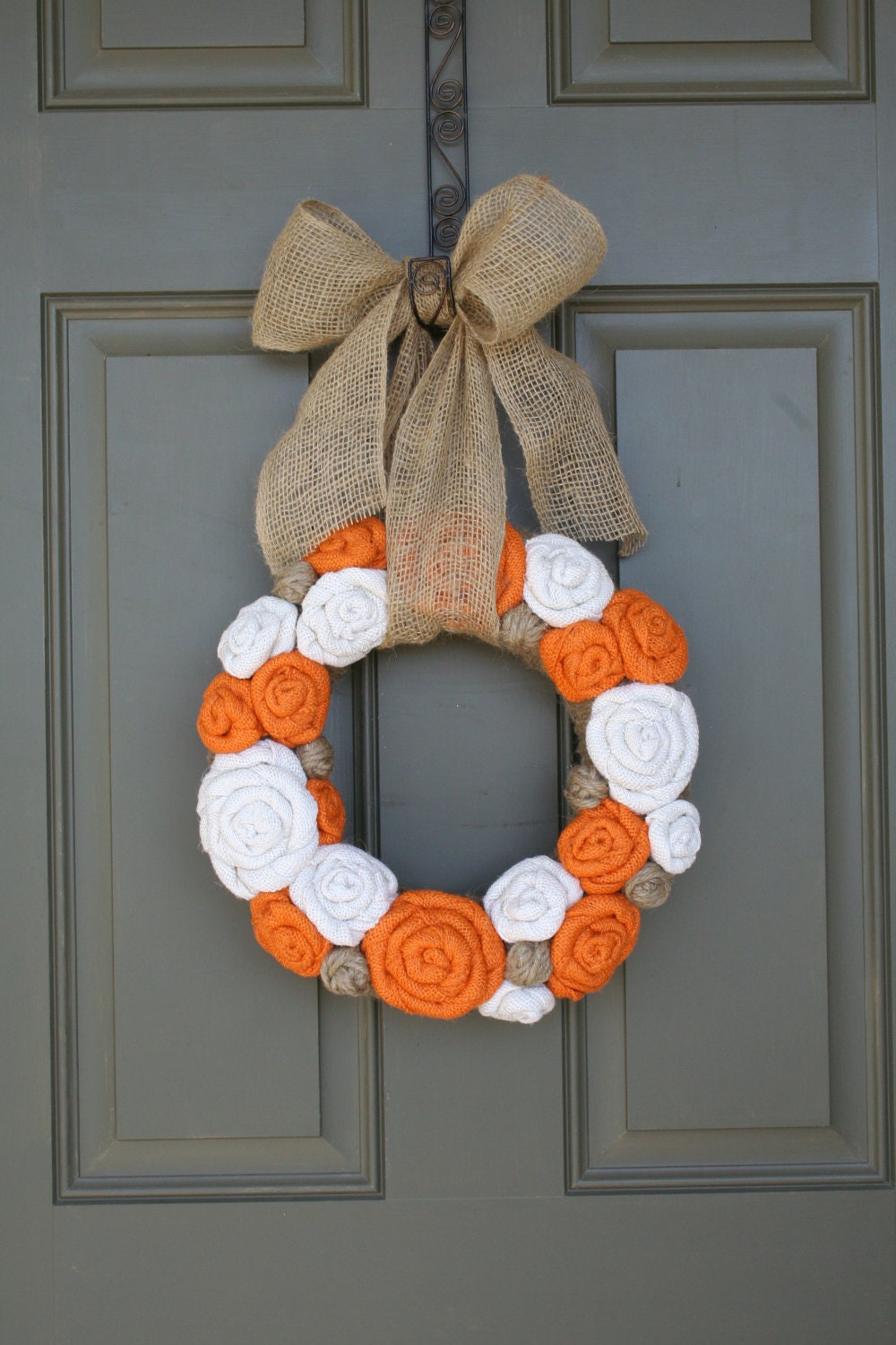 Pick Size&Colors/Fall Jute Yarn Wreath/Halloween/Thanksgiving/Wedding/Burlap Flowers/Roses/Yarn Balls