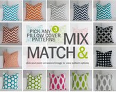 Pick 3 - Throw Pillow Covers for 18x18 Decorative Pillows