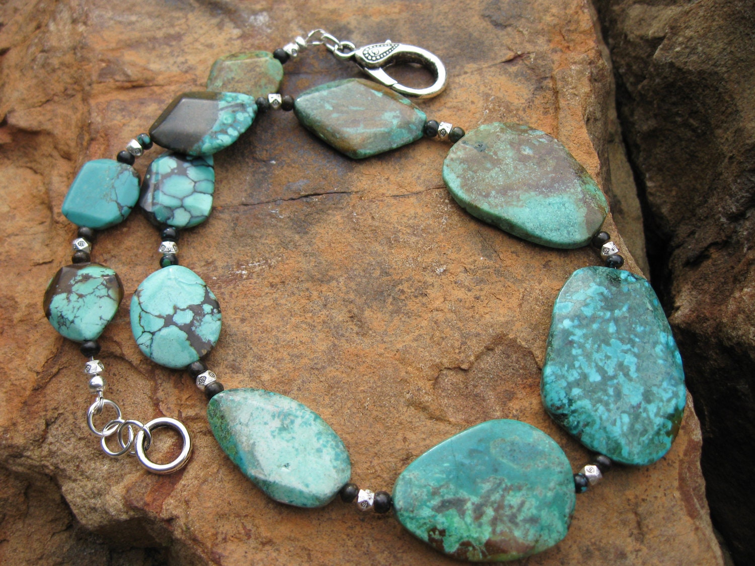 Turquoise Gemstone Collar Necklace