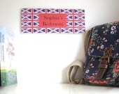 Personalized Union Jack Bedroom Sign