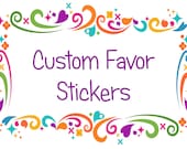 NEW Favor Stickers/Tags (Qty.12)