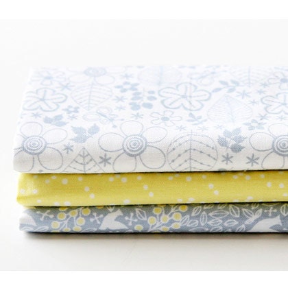 Dailylike quarter pack of 3 cotton fabric - winter forest