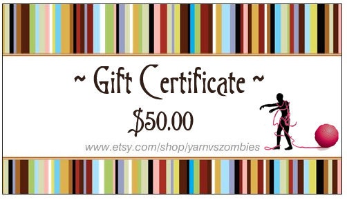Gift Certificate - 50.00