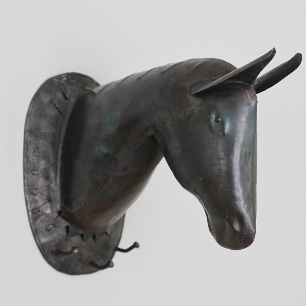 Horse Head Bust and Coat Rack by ironaworks on Etsy