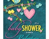 Birds Baby Shower Invitation - Little Birds Baby Shower Invitation Birds and Butterflies Baby Shower Invitation
