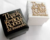 Personalized Wedding Favor Tags: Custom Laser cut from Real Wood