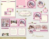 Photography Marketing Set 10 pc with logo included - Marketing Templates Set Photographers and Boutique Business