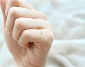 tiny chain ring - gold filled or sterling silver - simple delicate handmade jewelry by fancy lemon