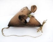 Primitive mouse,  Decorative mouse,  Rustic mouse,  Country Christmas,  OOAK,  Wall Decor,  Home decor