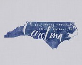 Goin' to Carolina print