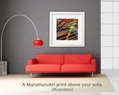 Etsy Sale -30% Art Print, ANDROMEDA, Large Abstract Art Print, 50 x 50 cm
