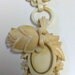 1930s Celluloid Rose Locket Pendant Necklace RARE