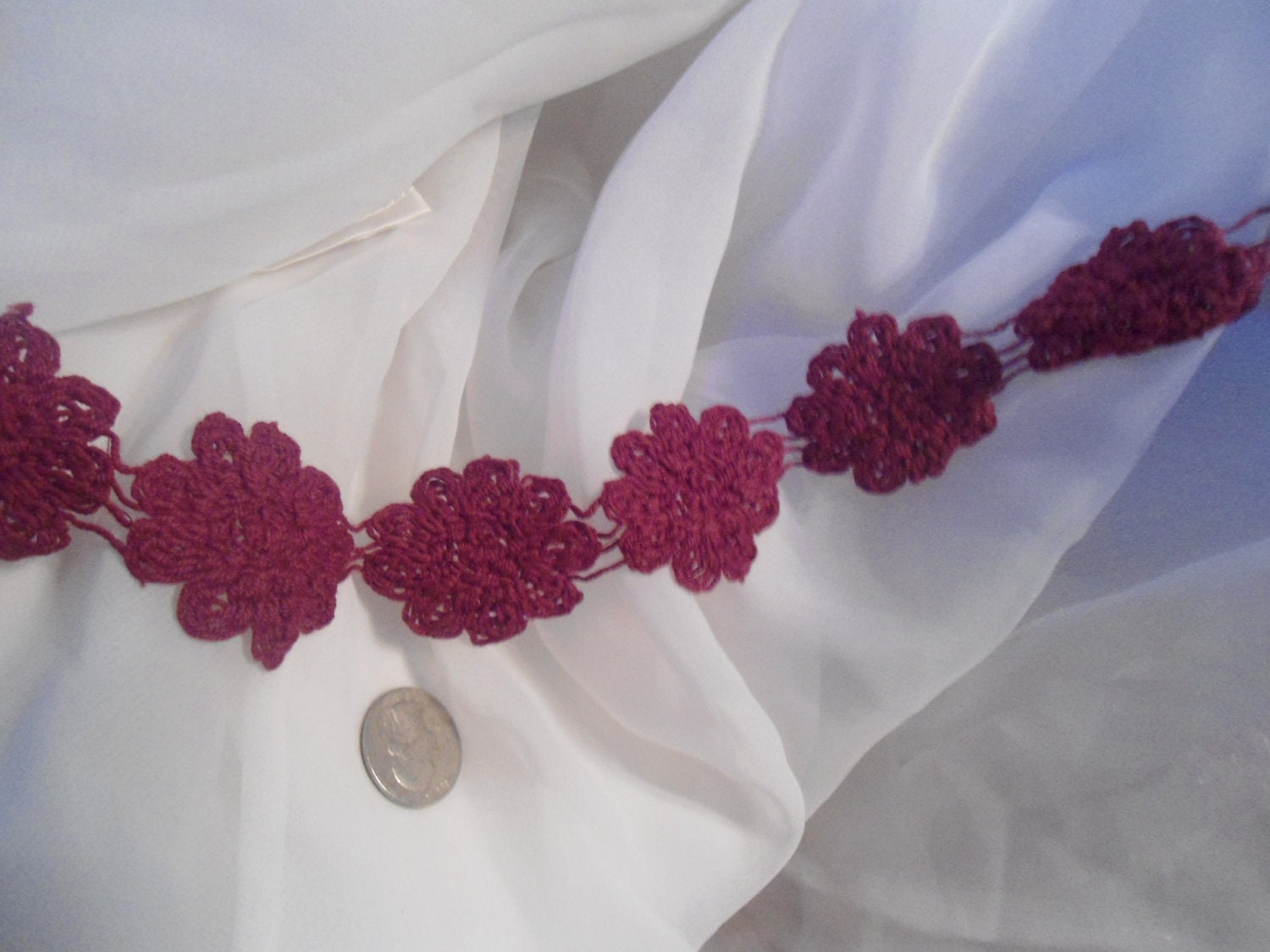 crochet flower Trim