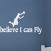 I Believe I Can Fly Basketball Boy Sports Themed Kid Room Playroom Vinyl Quote Art Decoration Wall Lettering Decal Sticker Decor S30