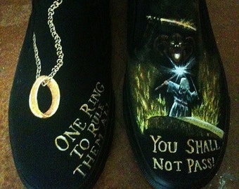 Hand Painted Lord of the Rings Shoes