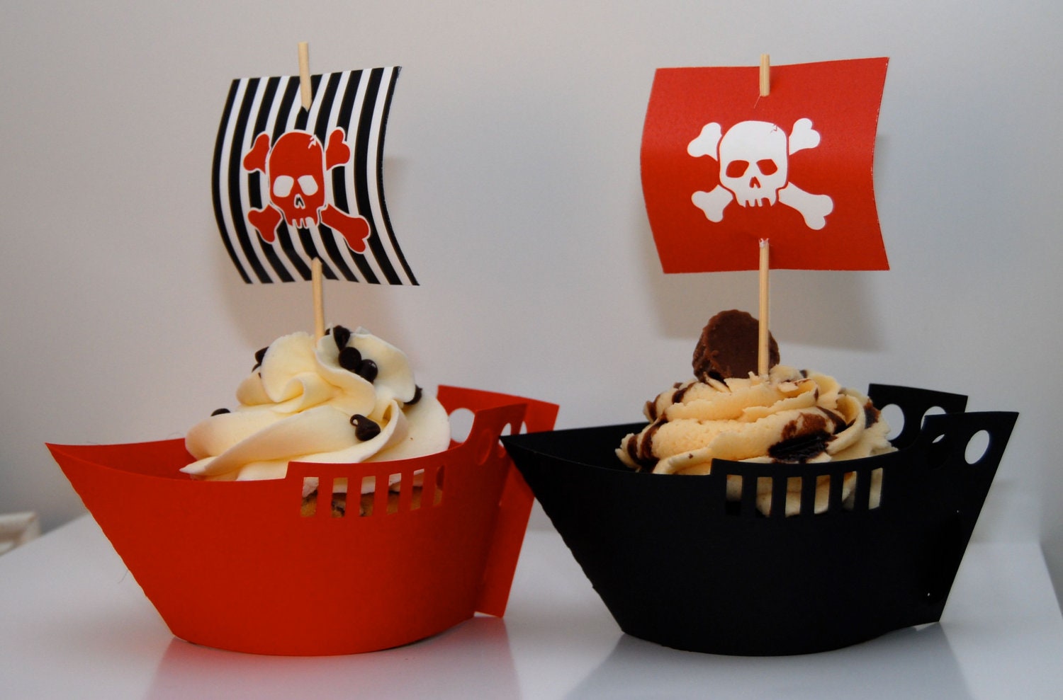 24 Pirate Cupcake Wrappers ONLY