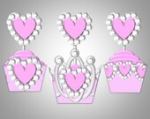 Princess Cupcake Wrappers & Toppers - Personalized With Name and Age - DIY Printable Party Decorations Il_170x135