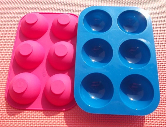 6-cavities Half Ball Cake Mold Mould Soap Mold Silicone Mold Flexible Mold