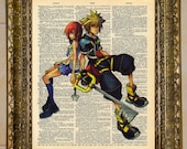 Sora and Kairi Kingdom Hearts Dictionary Art