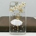 Fashion Pearl Flower Ballet dancer beautiful White Dance Skirt iphone 4 iphone 5 case