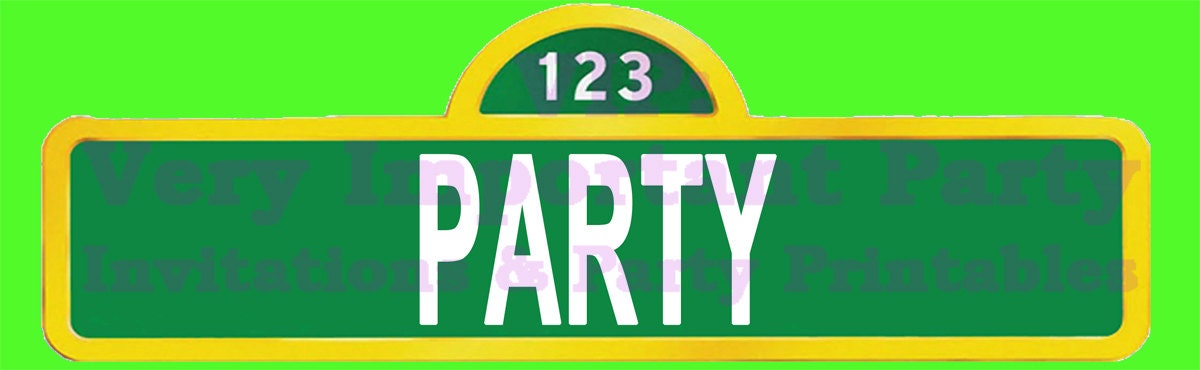Sesame Street Birthday Party Cupcake Toppers - Digital - Special Price