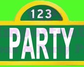 Sesame Street Birthday Party Package - Invitation & More - Special Price