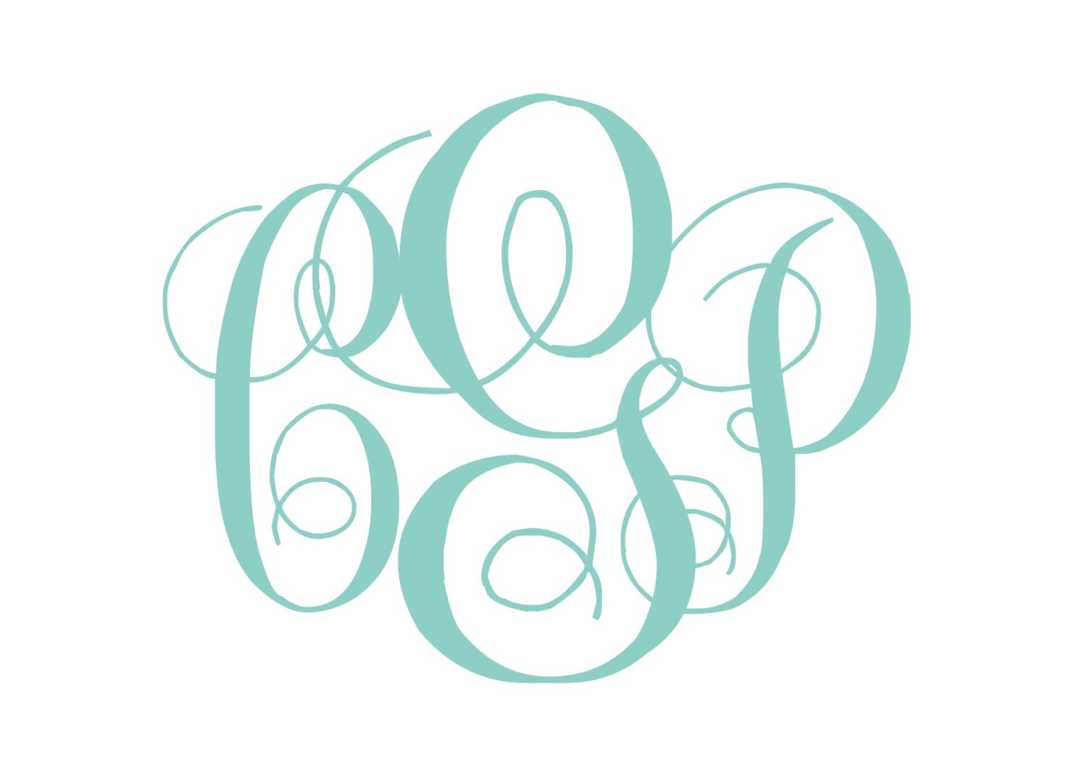 Items similar to Monogram Traditional and Printable Stationery JPEG or PDF on Etsy
