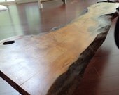 Nakashima Style live edge slab coffee table