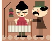 Baby Love - English Mid Century Inspired Couple